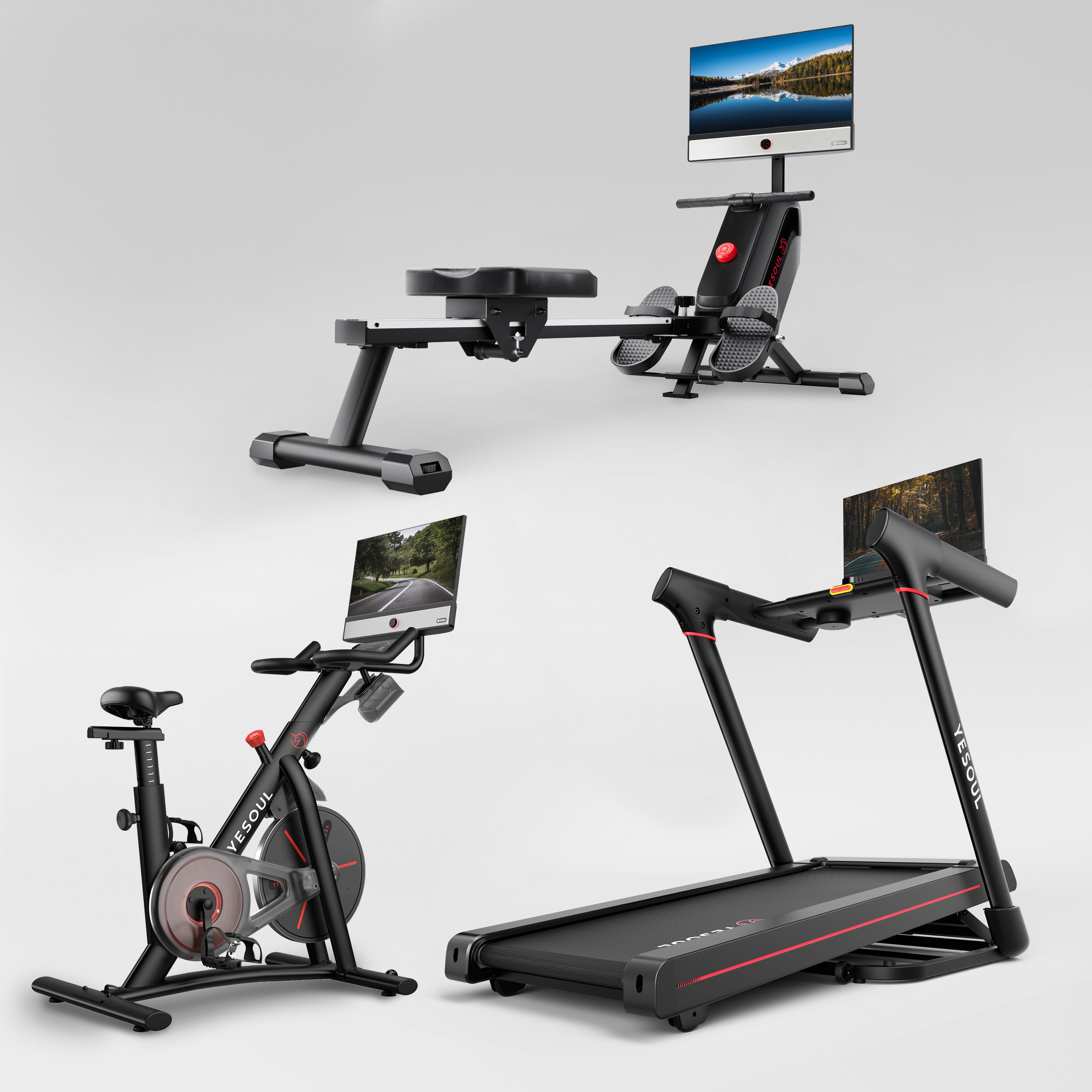 Familienpaket: Ruder-Fahr-Lauf 3X(EU-Stecker)