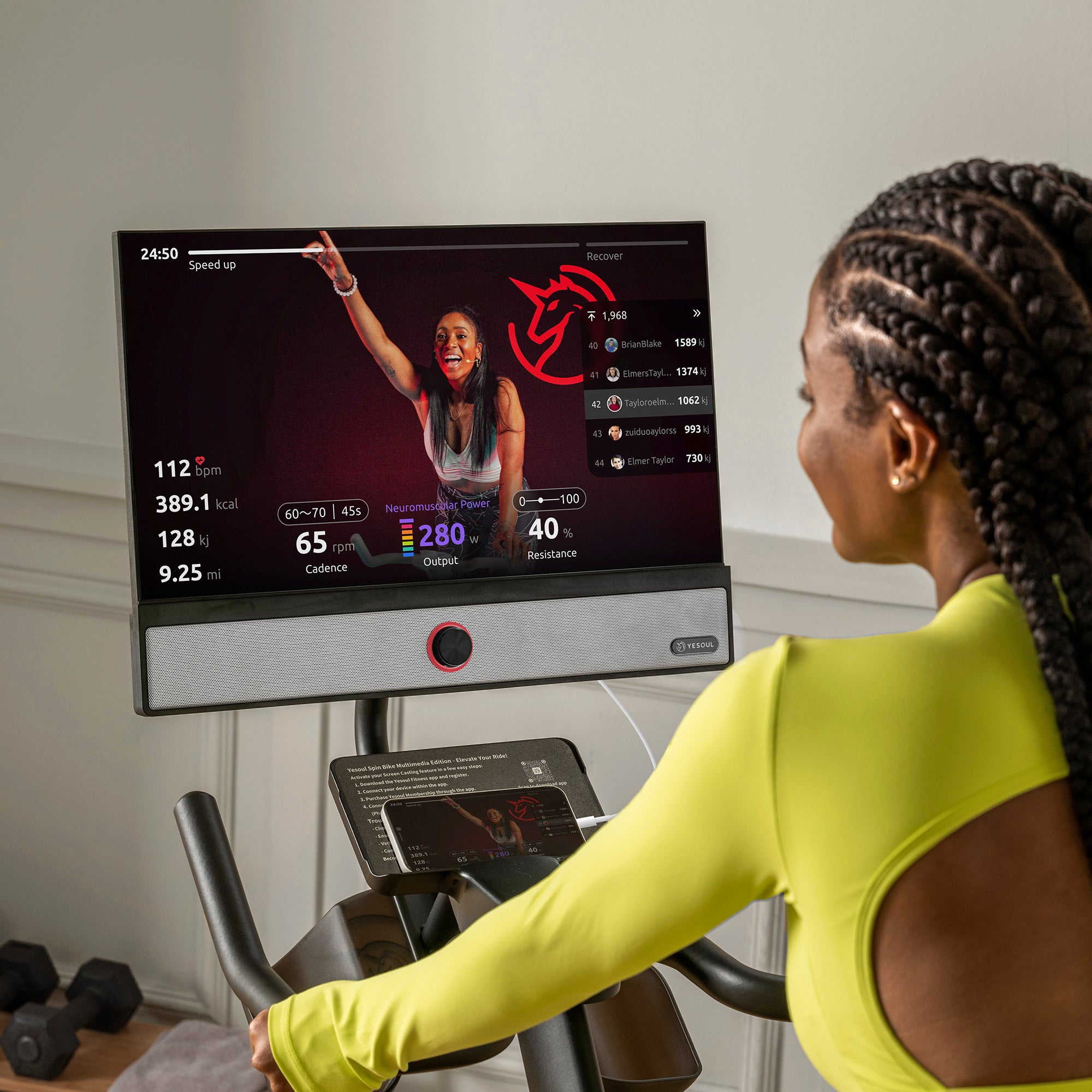 Yesoul G1M Max Bike (Fahrrad + Bildschirm) -EU-konform