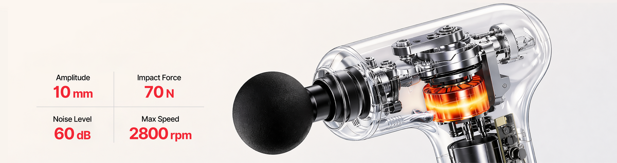 YESOUL MG19 massage gun product and feature information