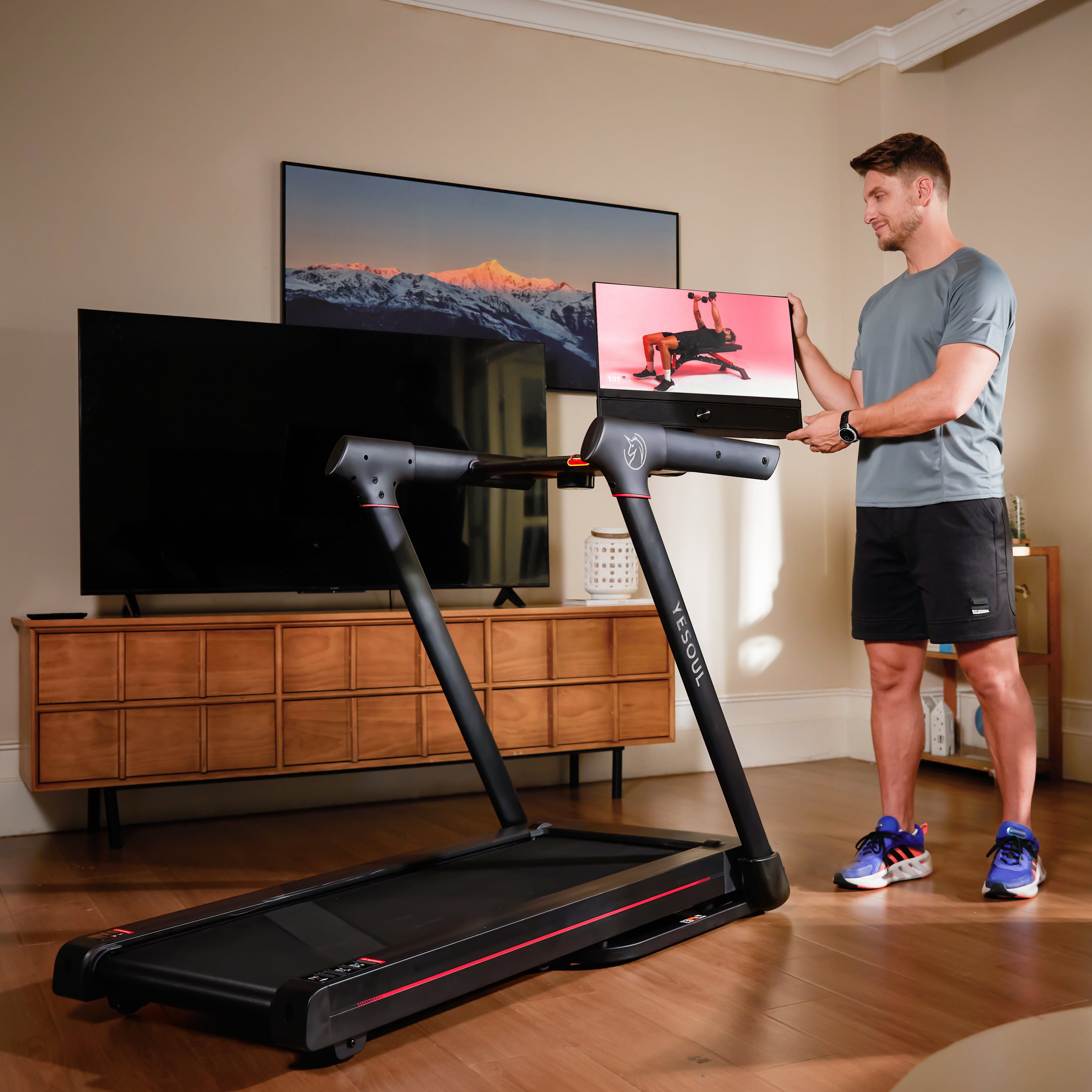 Yesoul T3S Plus Laufband mit 10 % automatischer Steigung– EU-konform