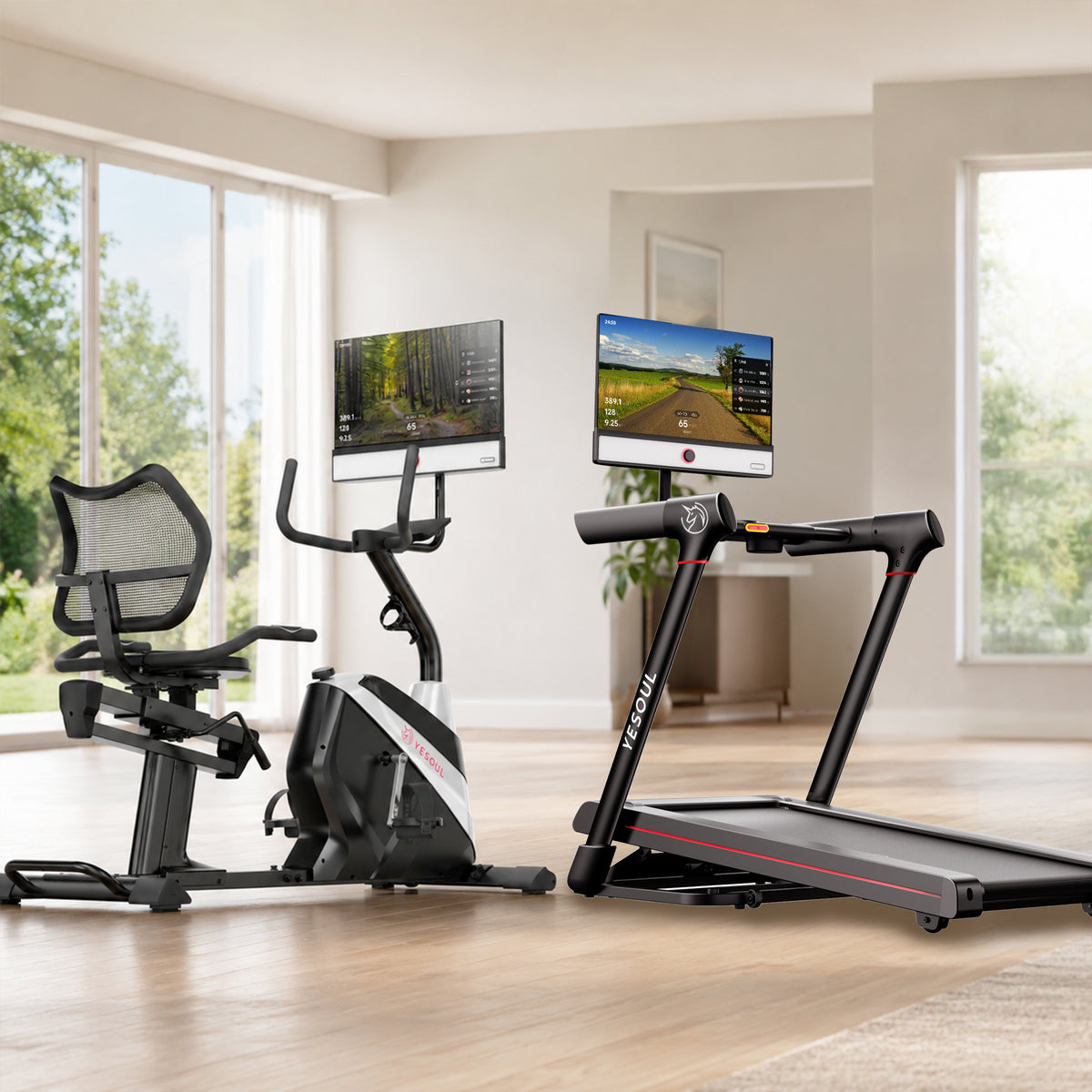 Familienpaket: Laufband - Liege-Bike
