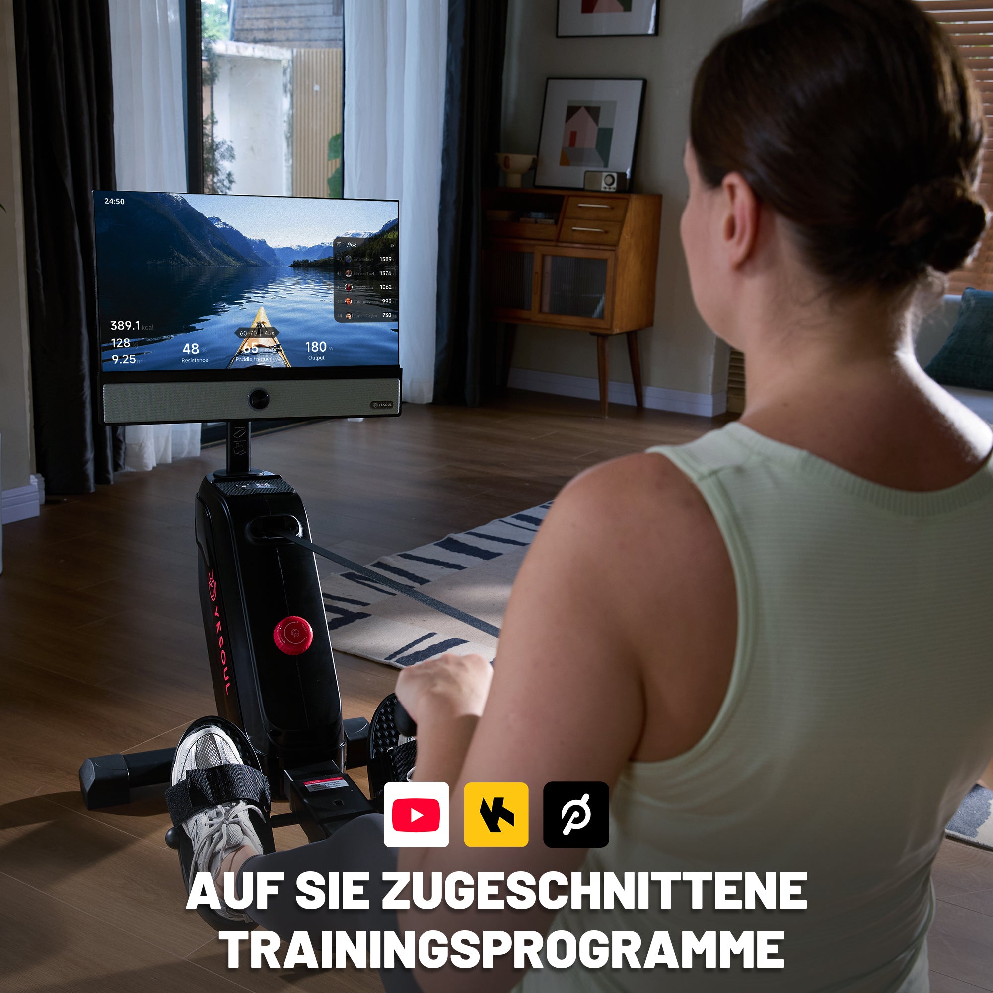 Yesoul R1M Plus (Rudergerät + Bildschirm) – EU-konform