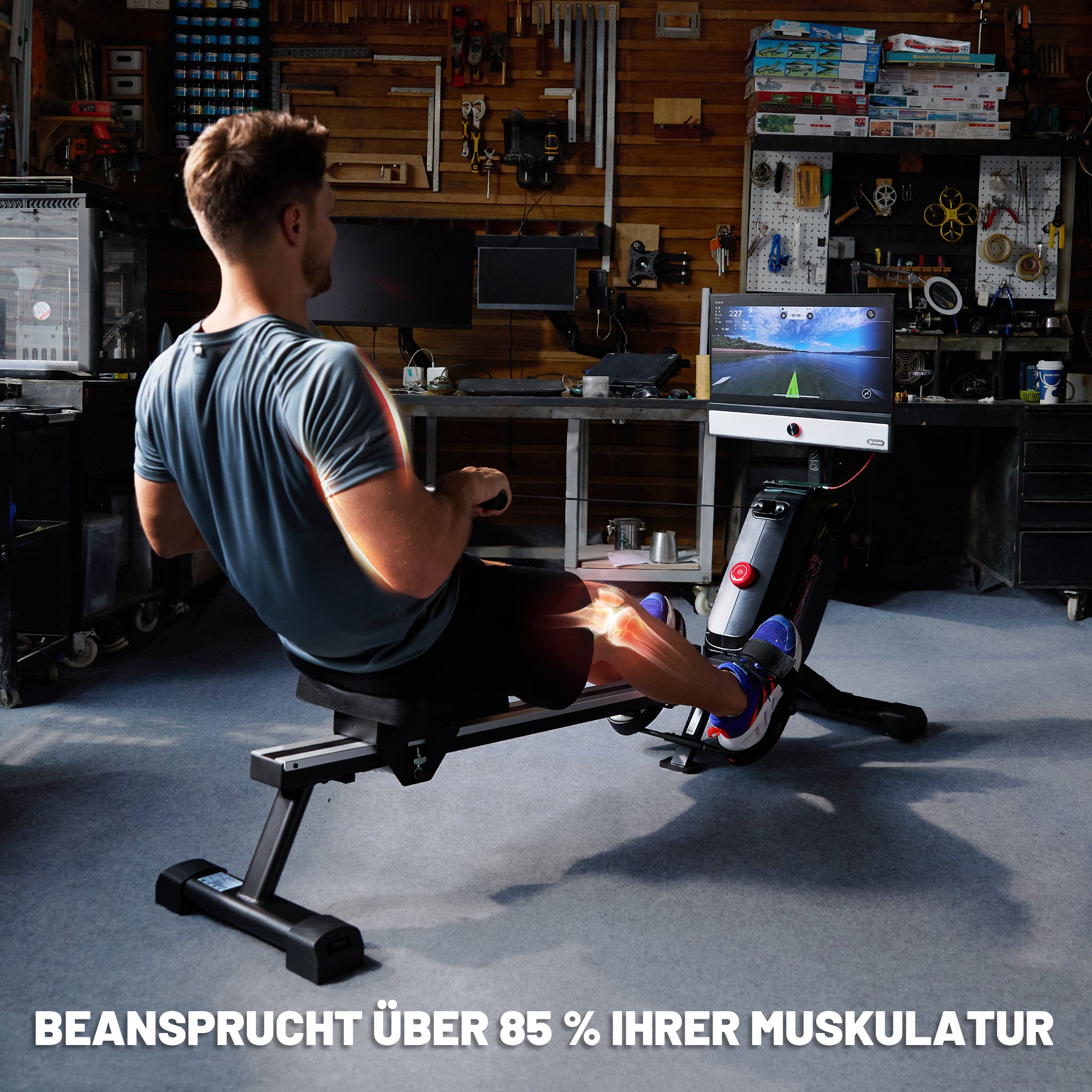 Yesoul R1M Plus (Rudergerät + Bildschirm) – EU-konform