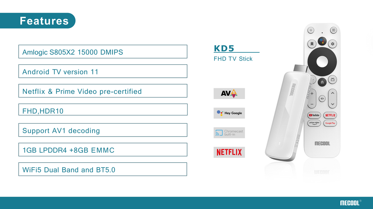YESOUL KD5 TV Stick product and feature information